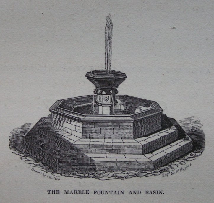 Wood - The Marble Fountain and Basin. - Hughes